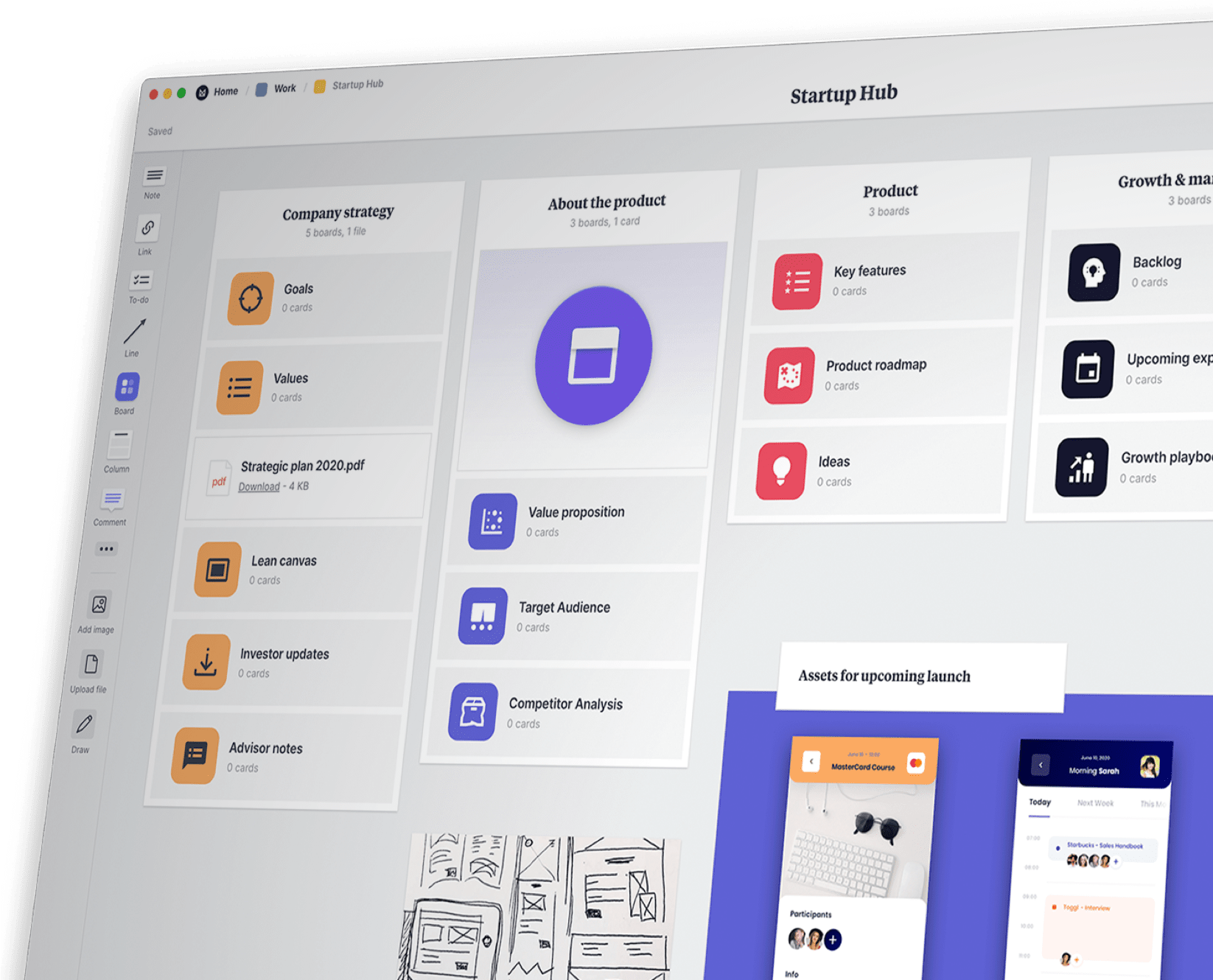 startup project planning app