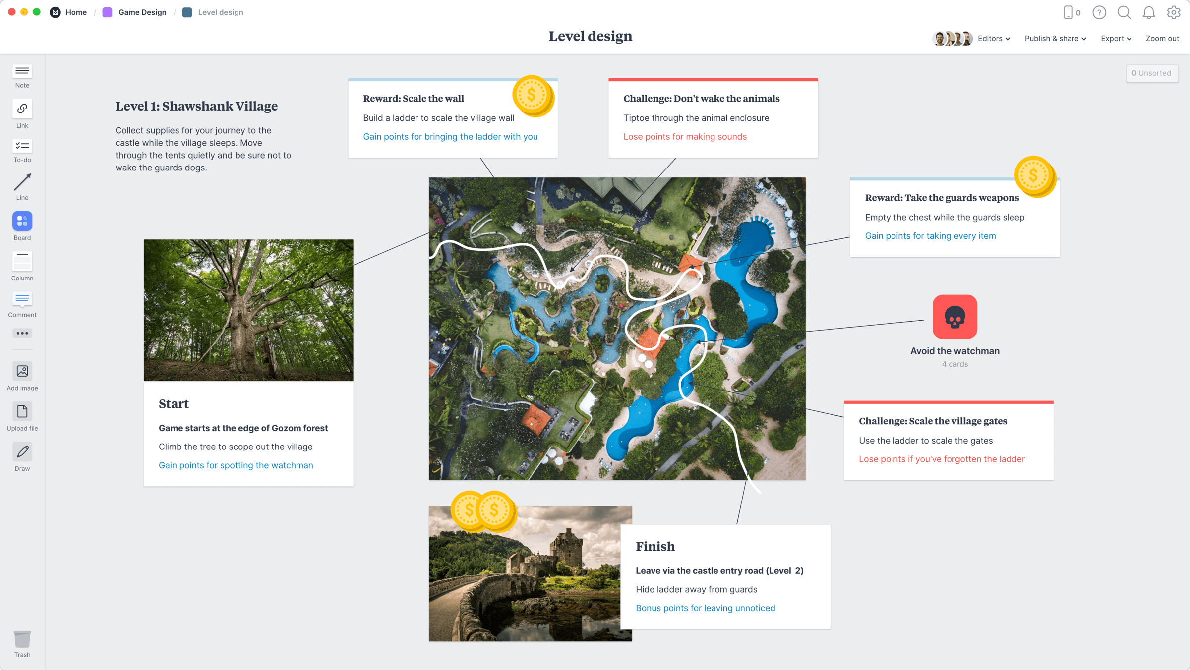 game level design example