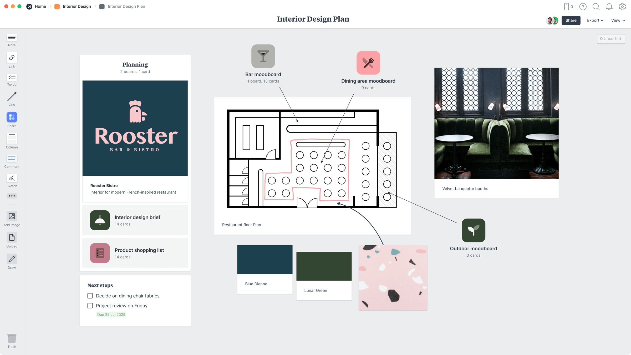 Interior Design Plan Example