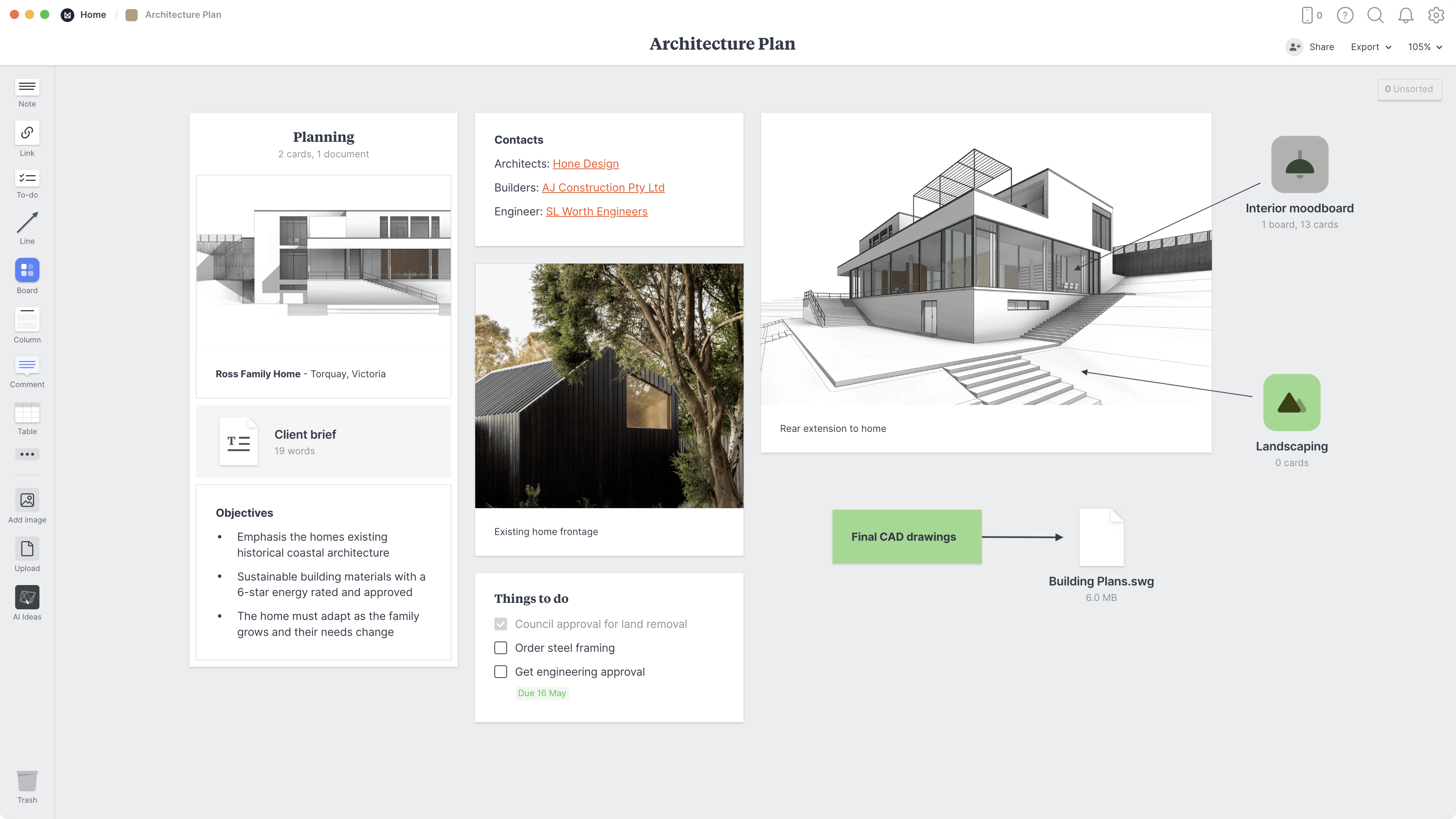 image architecture project plan